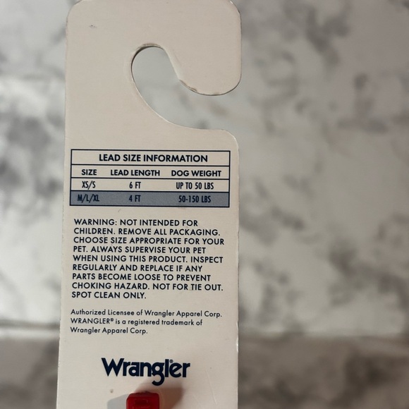 Wrangler denim dog leash NWT - Picture 5 of 7